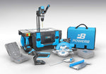 Load image into Gallery viewer, POWER8 Create - 20V Cordless Power Tool Combo Kit: Drill/Driver, Circular Saw, Work Light &amp; Armored Case with Benchtop Functions (battery and charger dock included)
